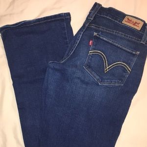 Levi’s Dark Blue Stretch Bootcut Jeans